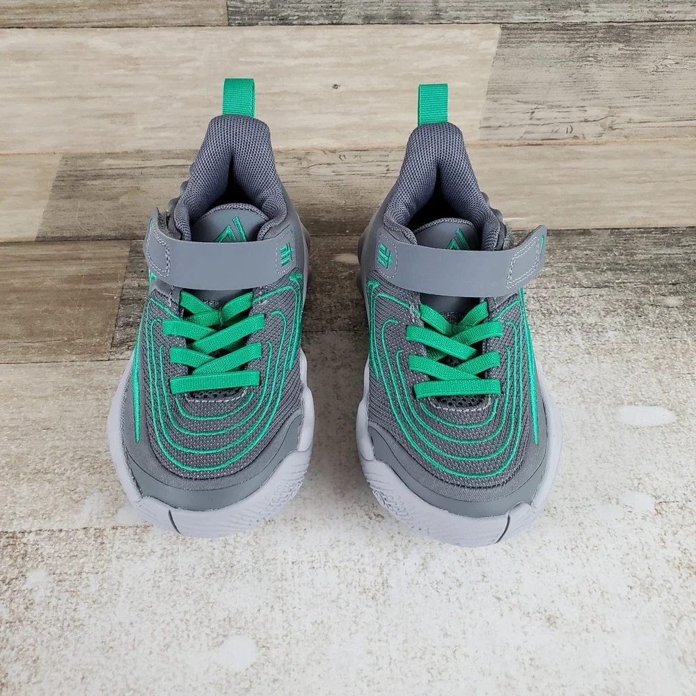 Nike Giannis Immortality 4 Shoes Kids Shoes Sz 9C 9 Basketball Bright Green Gray
